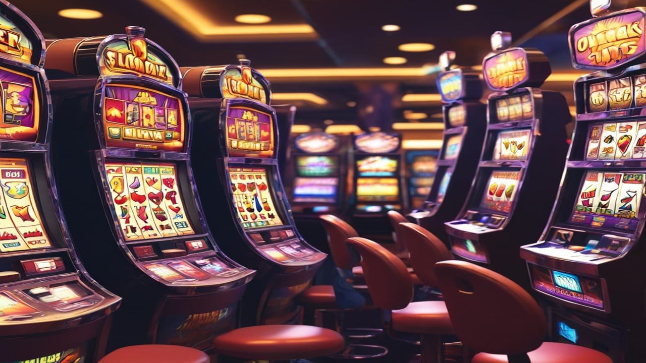 Layar permainan Fishing Arcade siap 46 menampilkan ikan berwarna-warni dan kontrol senjata di bawah
